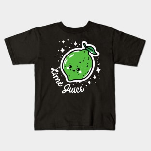 Lime Juice Kawaii Bartender Retro Kids T-Shirt